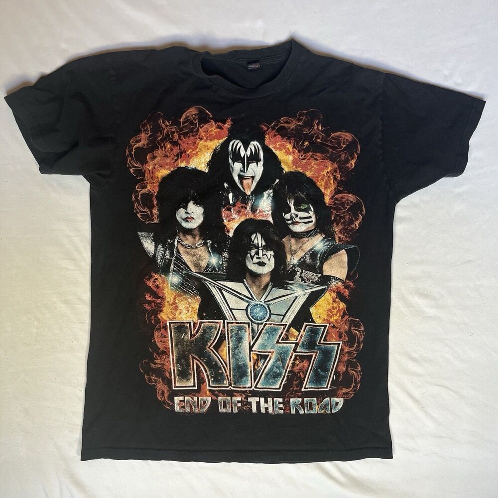 Kiss 2019 Final Tour Ever End of the Road Band Concert T-Shirt Sz M Greensboro